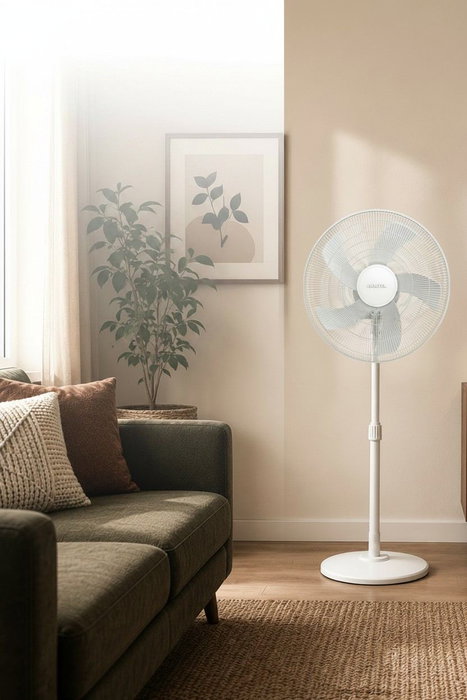 Kumtel KTF-350 Ventilador con Altura Ajustable Blanco Kumtel KTF-350 Ventilador con Altura Ajustable Blanco